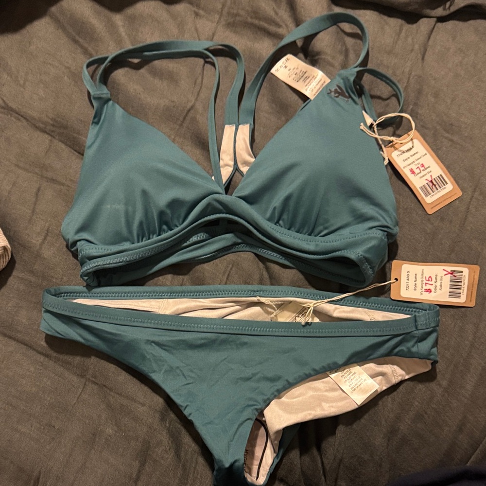 Patagonia Teal Bikini Set
